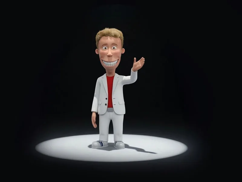 Oliver Pocher neben seinem stilisierten digitalen 3D-Avatar